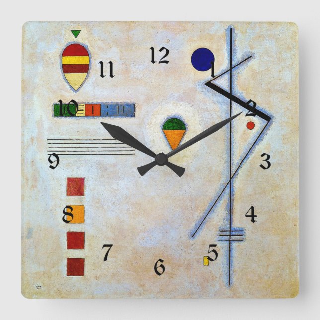 Horloge Carrée Kandinsky - Von-Zu (Recto)