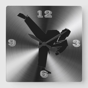 Horloge Carrée Karate Tic Toc