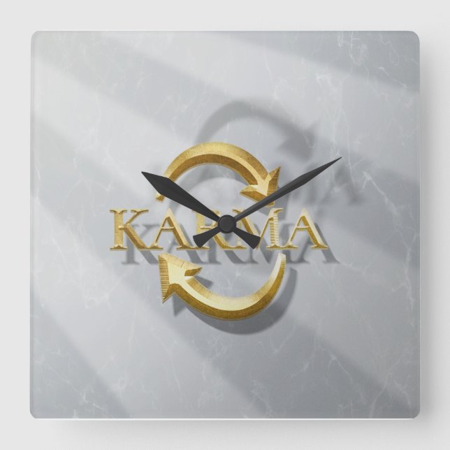 Horloge Carrée KARMA collection set (Recto)