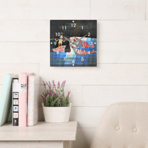 Horloge Carrée Klee - Le Seafarer