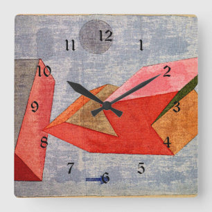 Horloge Carrée Klee - Voyage en mer courte