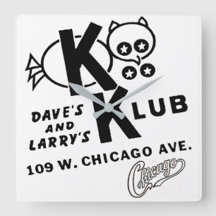 Horloge Carrée KOO KOO KLUB, Chicago, Illinois