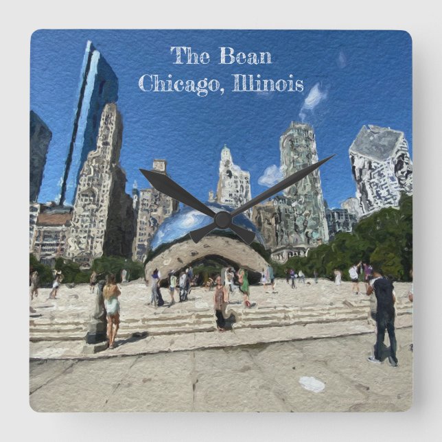 Horloge Carrée La Bean - Chicago, Illinois (Recto)