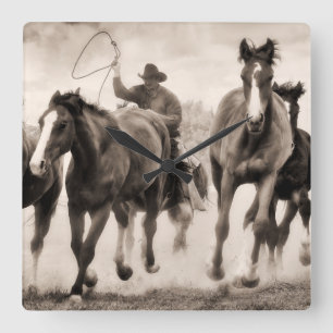 Horloge Carrée La chasse I