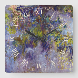 Horloge Carrée La glycine (moitié gauche) par Claude Monet