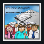 Horloge Carrée La Grande Révolution Mathématique, l'humour amusan<br><div class="desc">Vous regardez une horloge murale avec un dessin du Londons Times de Google #1, "Math Revolt" de Rick London. Il est de la plus haute qualité et garanti de produire du rire et de grand plaisir. Nous croyons que vous apprécierez votre nouvel objet, à tel point que nous lui garantissons...</div>