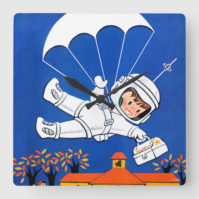 Horloge Carrée La livraison spéciale (Recto)