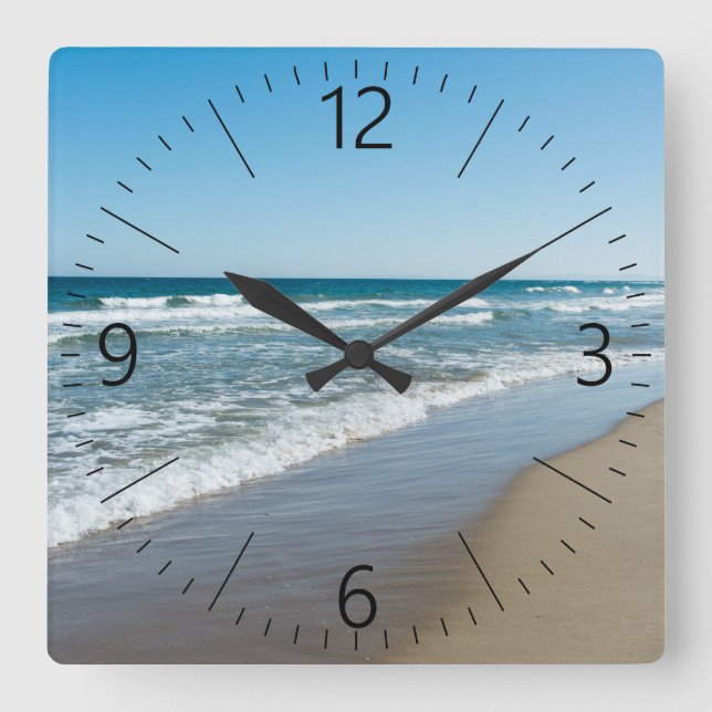 Horloge Carrée La mer (Recto)
