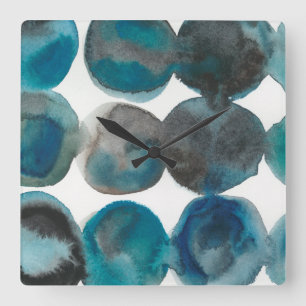 Horloge Carrée La Mer - Circles