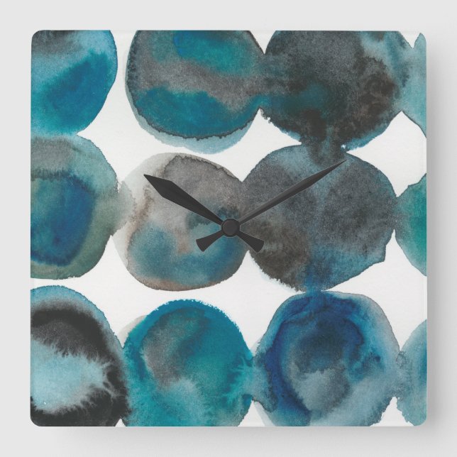 Horloge Carrée La Mer - Circles (Recto)