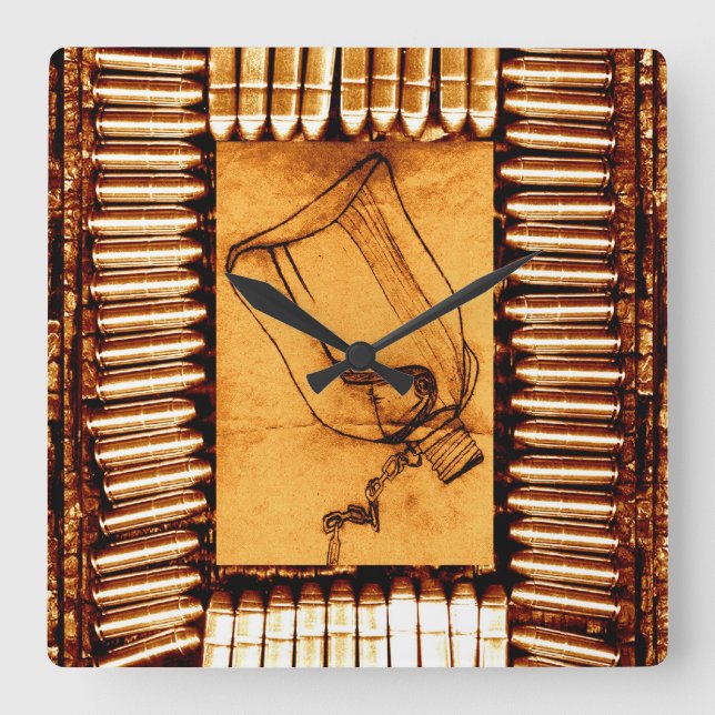Horloge Carrée La Sécheresse (Recto)