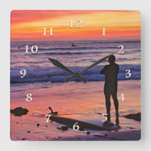 HORLOGE CARRÉE LA SEPTIÈME VAGUE