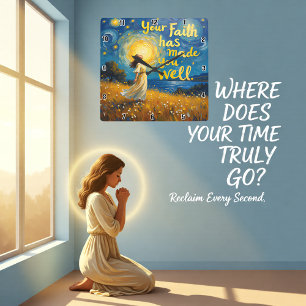 Horloge Carrée La Vérité vous libérera