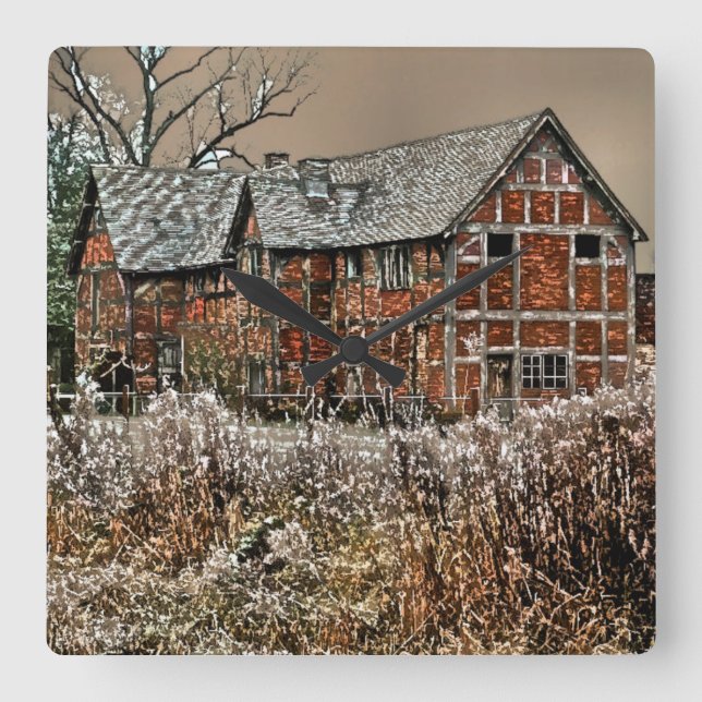 HORLOGE CARRÉE LA VIEILLE ANGLETERRE (Recto)