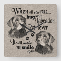Labrador Retriever art quand tout échoue citation