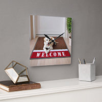 Labrador Retriever On Welcome Mat