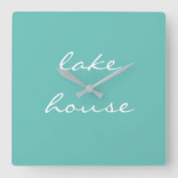 Lac House Teal Blue Aqua White Elegant Stylish