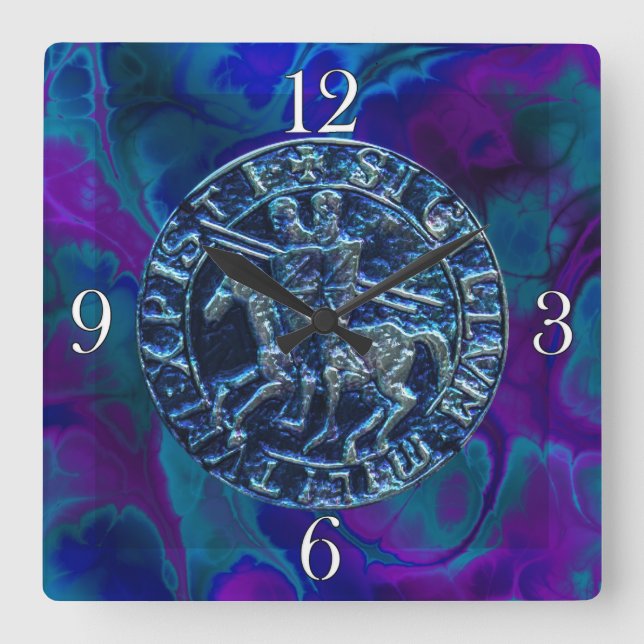 Horloge Carrée Lac Medieval des Knights (Recto)