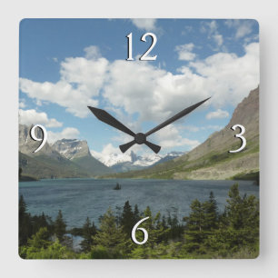 Horloge Carrée Lac Saint Mary II dans le parc national de Glacier