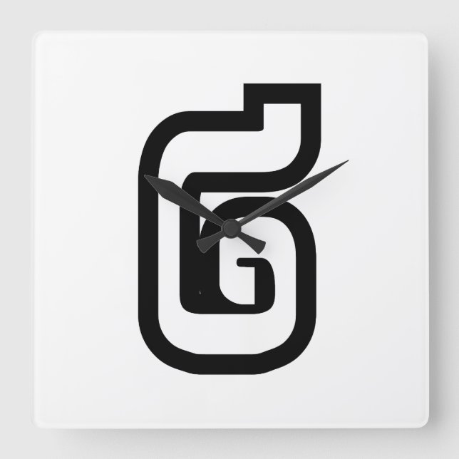 Horloge Carrée Lao / Laos Numéro Deux / 2 / ໒ (Chant) Laotien (Recto)