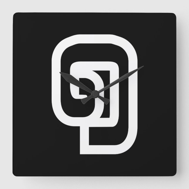 Horloge Carrée Lao / Laos Numéro Un / 1 / ໑ (Nung/Nueng) Laotien (Recto)