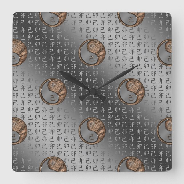 Horloge Carrée Lapin de Terre (Recto)