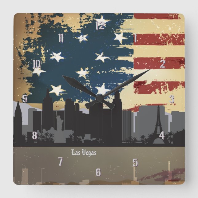Horloge Carrée Las Vegas NV (Recto)