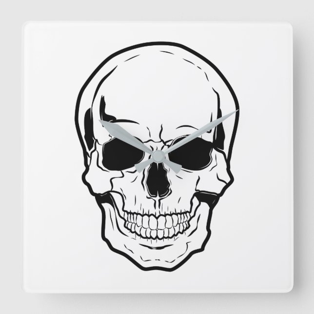 Horloge Carrée Laughter de Black Skull (Recto)