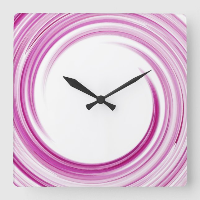 Horloge Carrée Lavender (Recto)