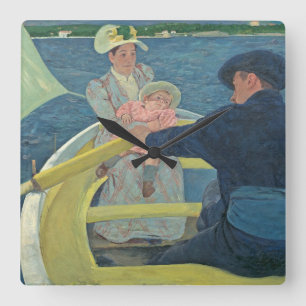 Horloge Carrée Le Boating Party, 1893-1894 (huile sur toile)