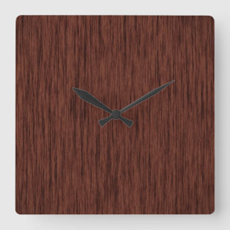 Horloge Carrée Le bois fabuleux