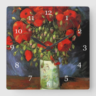 Horloge Carrée Le célèbre tableau de Van Gogh, choix multiples
