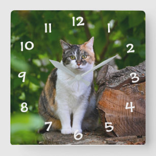 Horloge Carrée Le CHAT