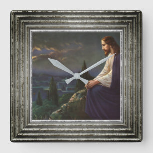 Horloge Carrée Le Christ le rédempteur