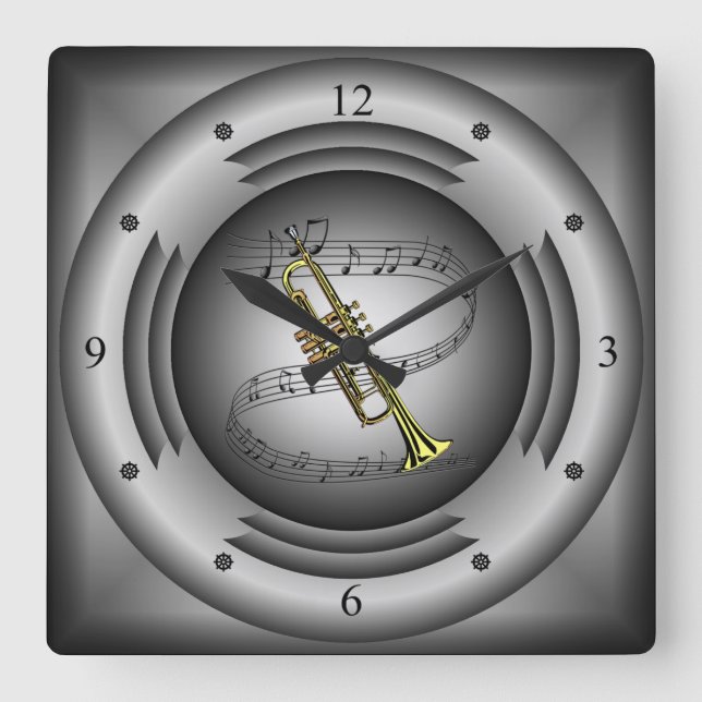 Horloge Carrée Le Défilé musical (Recto)