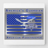 Le drapeau américain du parachutiste aéroporté du