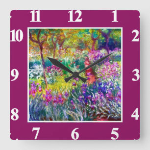 Horloge Carrée Le Garden de l'Artist