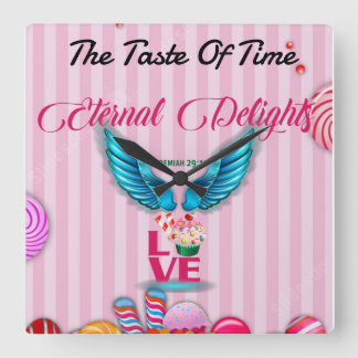 Horloge Carrée Le "Goût Du Temps"