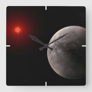 Horloge Carrée Le Hot Rocky Exoplanet Trappist-1 B.