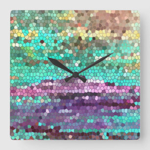 Horloge Carrée Le matin a cassé l'horloge