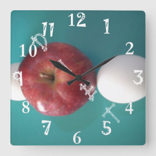 Horloge Carrée Le MEILLEUR moment pour prendre le petit déjeuner