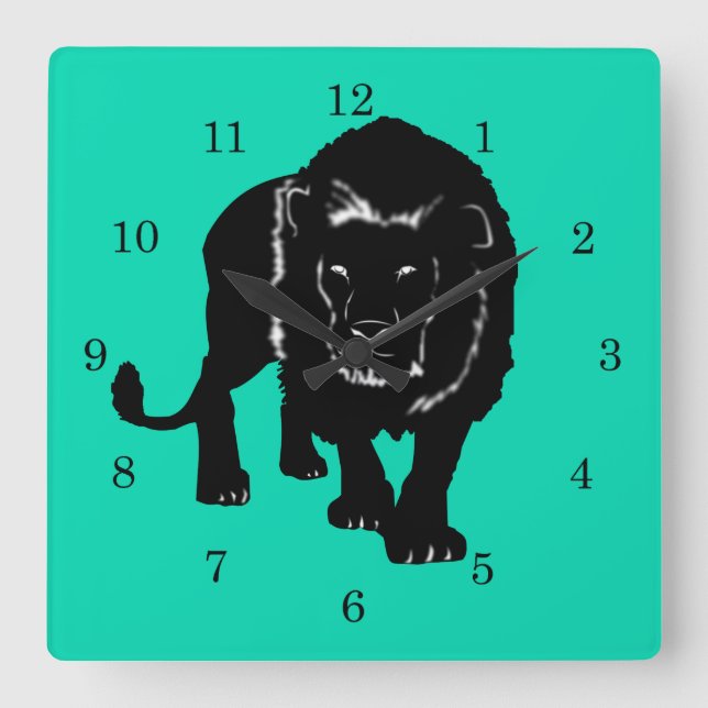 Horloge Carrée Le Mur de Custom (Recto)