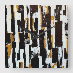 Horloge Carrée Le Mur de Woods