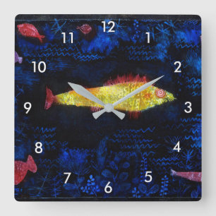 Horloge Carrée Le poisson rouge, Paul Klee