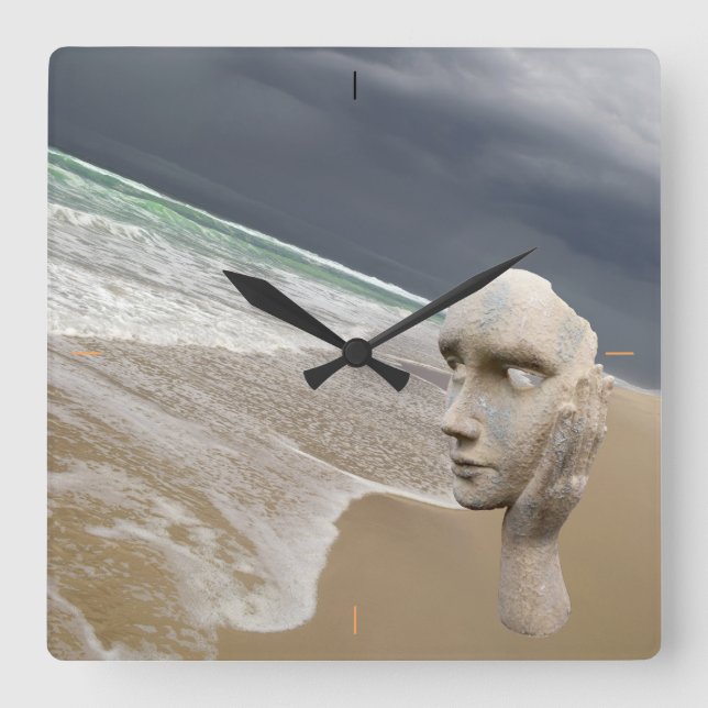 Horloge Carrée Le Porge3, Nouvelle Aquitaine, France. (Recto)