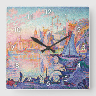 Horloge Carrée Le Port de Saint-Tropez, Signac