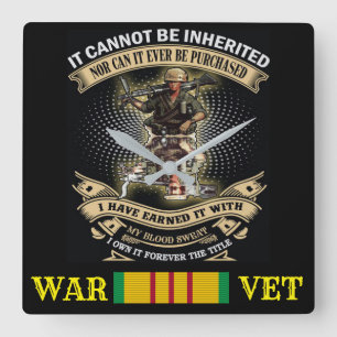 HORLOGE CARRÉE LE VIETNAM ÉTAIT VET CLOCK