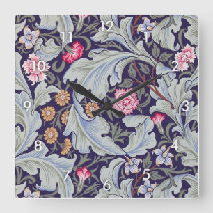 Horloge Carrée Leicester, William Morris