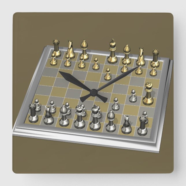 Horloge Carrée L'Époux (Recto)