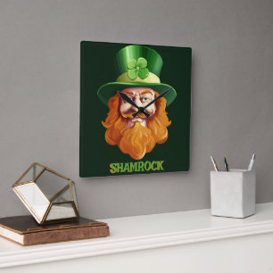 Horloge Carrée Leprechaun Hideaway